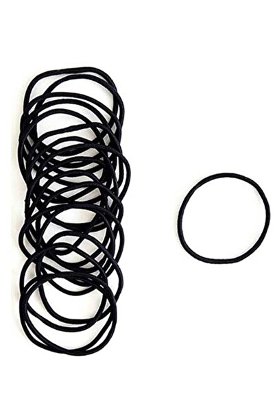 Tahtakaledeyim مشبك مطاطي رفيع أسود للنساء مكون من 20 قطعة