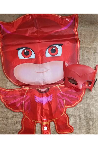 Doğasüs Pj Maskeliler Baykuş Kız Folyo Balon Ve Baykuş Kız Maske Set