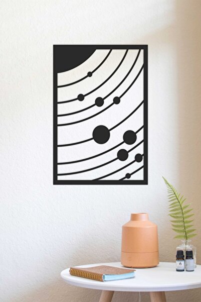 UNT Decor de perete cu sistem solar - ornament, pictură decorativă din lemn