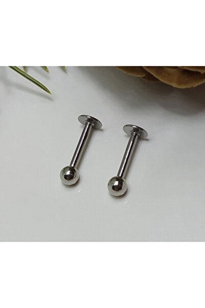 MedBlack Jewelry Cerrahi Çelik Piercing, Küpe, Kulak, Dudak, Kıkırdak, Tragus, Helix, (2 Li Set)