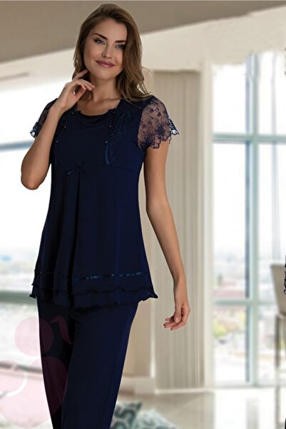 Effortt Σετ πιτζάμες εγκυμοσύνης Navy Blue