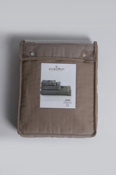 Ecocotton Seren Beige 3-Piece Towel Set