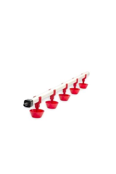 boraninciftligi Automatic Chicken Waterer Nipple Waterer Spring Bowl Economic Model 100cm