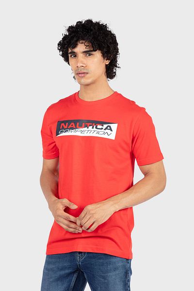Nautica Men's Red T-Shirt N7K01192