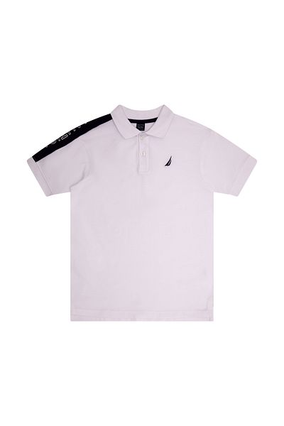 Nautica White Boy's Polo Neck T-Shirt N3JI0724