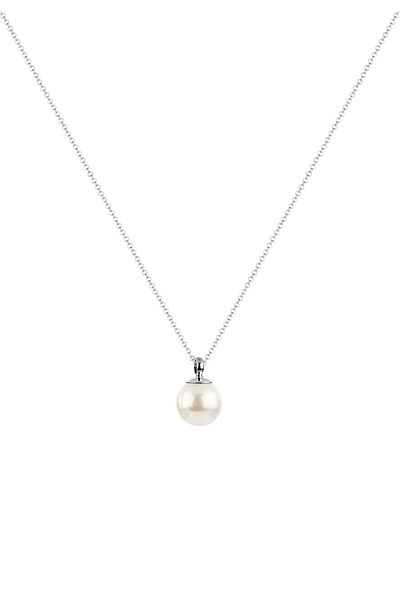 Nenalina Halskette Halskette Muschelkernperle Perlen-Anhänger 925 Silber