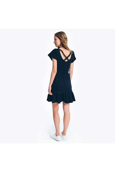 Nautica فستان نسائي باللون الأزرق الداكن 35D600