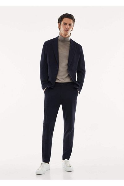 MANGO Man Slim Fit Stretch Blazer Jacket