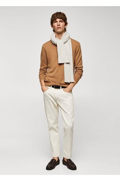 MANGO Man Sweter z domieszką wełny I?nce Knitwear