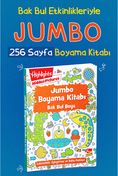 Dikkat Atölyesi Yayınları Jumbo Boyama Kitabı Bak Bul Boya