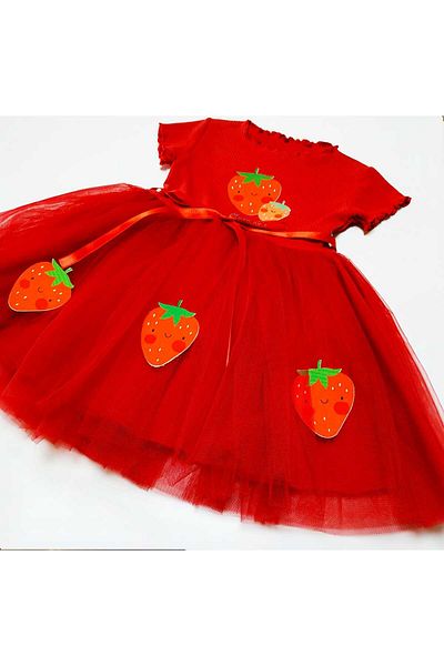 Fenomen Kids Rochie Capsuni Tutu Capsuni