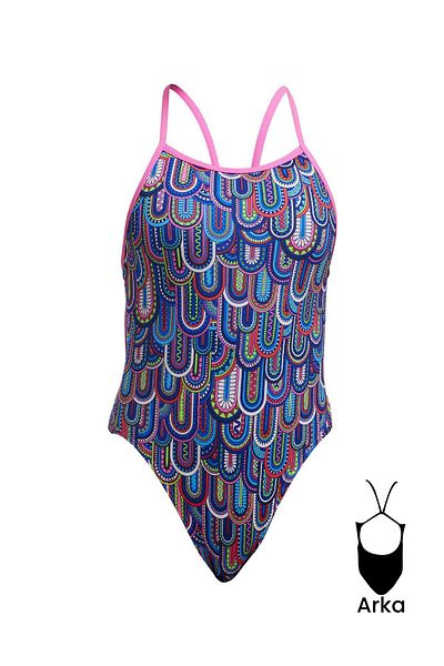 FUNKİTA My Wings Girl's Training Swimsuit, Thin Straps