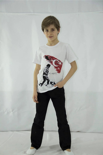 NOBLE STORE 23 Απριλίου Παιδικό σετ μπλουζάκι και παντελόνι UNİSEX - NBL243