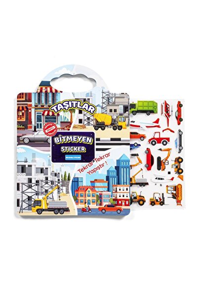 Gepettoys Pedagog Onaylı Bitmeyen Sticker Kitabım Tekrar Tekrar Kullanılabili...