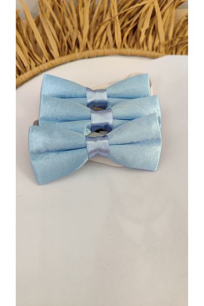 Monkabox 3 Pieces Baby Blue Children's Bow Tie