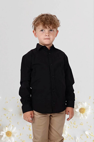 NOBLE STORE Ανδρικό παιδικό κίτρινο λινό πουκάμισο 23 Απριλίου - Μακρύ μανίκι...