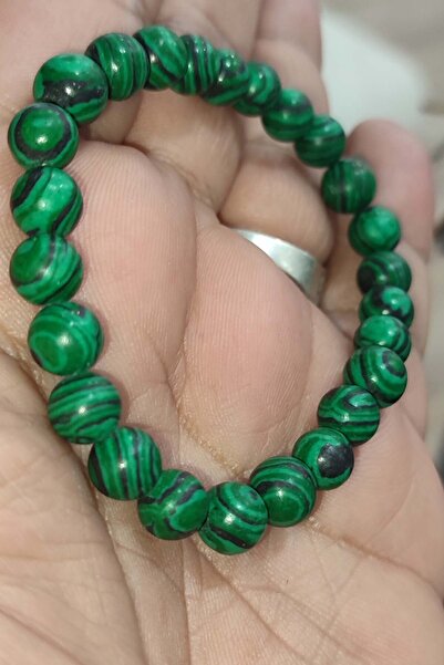 TAŞÇIZADE Malahit Taşı 8 mm Natural Doğaltaş Bileklik