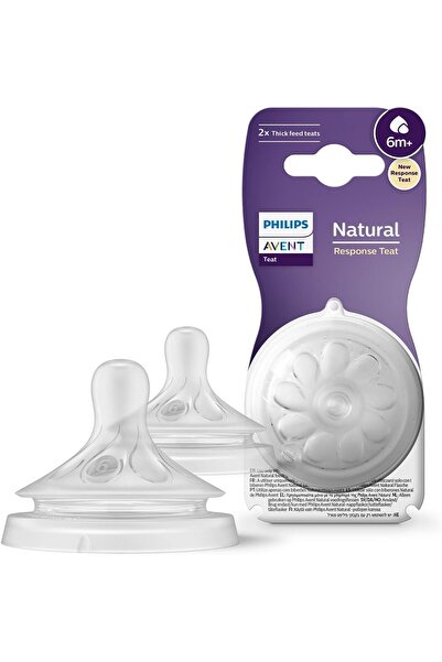 Philips Avent Natural Response 2'li Biberon Emziği, 6 Numara, 6 Ay+