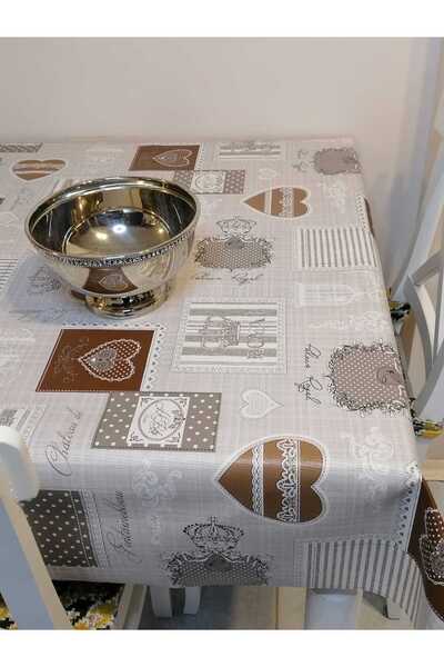Başak Ev Tekstili PVC ULNOB WITH NON-SLIP BASE - PATTERNED DELEABLE TABLE CLOTH