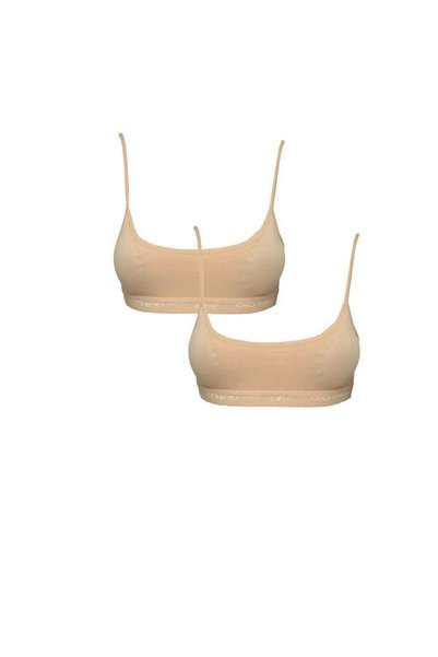 TREND Padded Rope Strap Nude Bustier 2 pieces