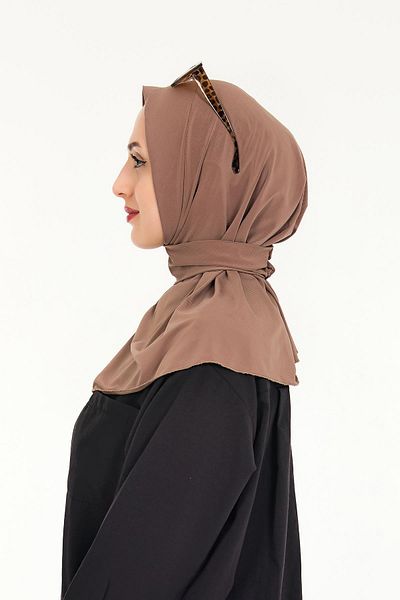 Sensu Γυναικείο Hijab Ready Snap Hijab Bonnet Shawl