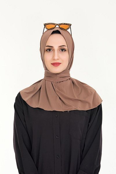 Sensu Γυναικείο Hijab Ready Snap Hijab Bonnet Shawl