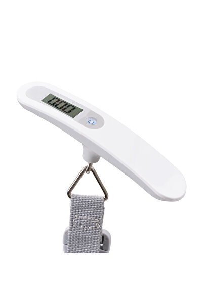 SKYFLY BAVUL VALİZ EL ÇANTA TARTISI 50 KG BEYAZ PİL DAHİL