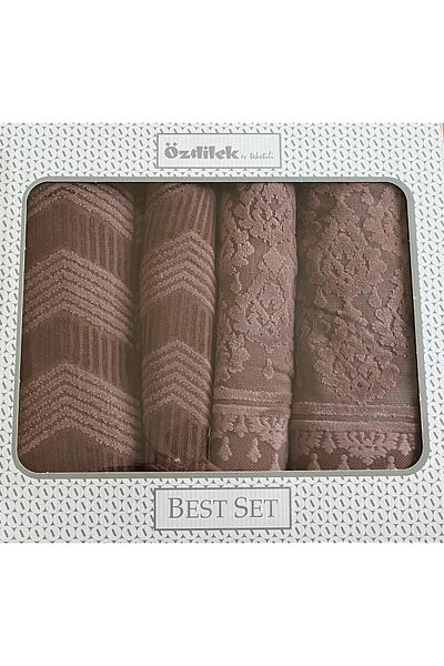 Özdilek Tappeto Best Σετ Πετσέτες Καφέ-Καφέ