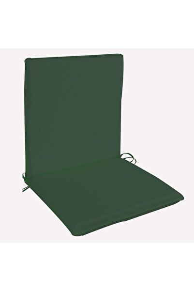 Nettekaçmaz Arkalıklı Sırt Kısımlı Bahçe Koltuk Sandalye Minderi 48x90x5cm Yeşil