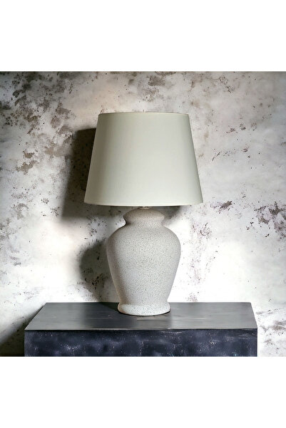 Qdec Vintage Ceramic Lampshade Rustic Granite - Ecru