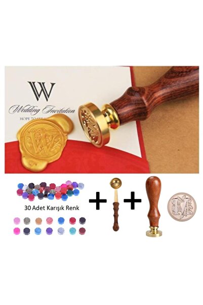 Genel Markalar Retro Mektup Mühürü Damga Good Luck 30 Adet Mühür Mumu Eritme ...