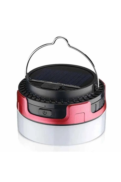 Gold Kama 5 Modlu Solar Güneş Panelli Powerbank Usb Kamp Çadır Lambası Led Şa...