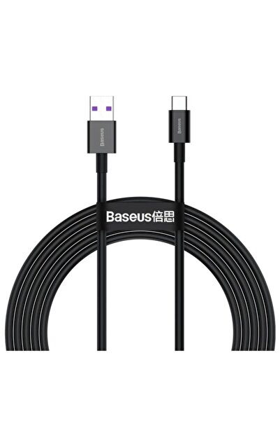 Baseus Superior Series Usb To Type-c Pd 66w 2m Hızlı Şarj Veri Kablosu Siyah