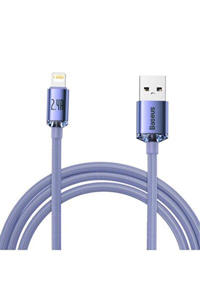 Baseus Crystal Shine 2.4a 2 Meter Lightning Şarj Data Kablosu