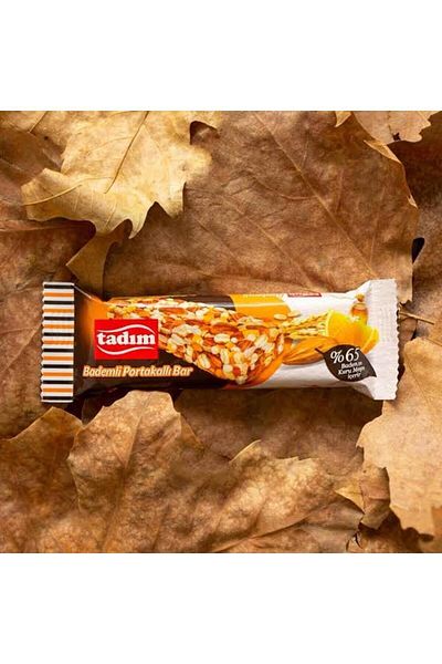 Tadım Orange Bar with Almonds 20 Pieces Box 20X30 Gr Product