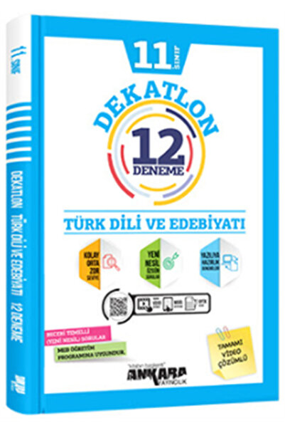 kitabın başkenti ankara yayıncılık 11.sınıf Dekatlon Türk Dili Ve Edebiyatı D...