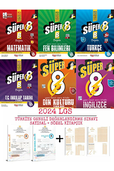 Nitelik Yayınları 8.sınıf LGS Yeni Nesil Süper Set 6 Kitap B Serisi TÜRKİYE G...