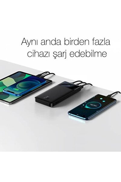 Baseus Pd 15w 30000 Mah Digital Göstergeli Powerbank, Akım Korumalı 4 Girişli Ultra Hızlı