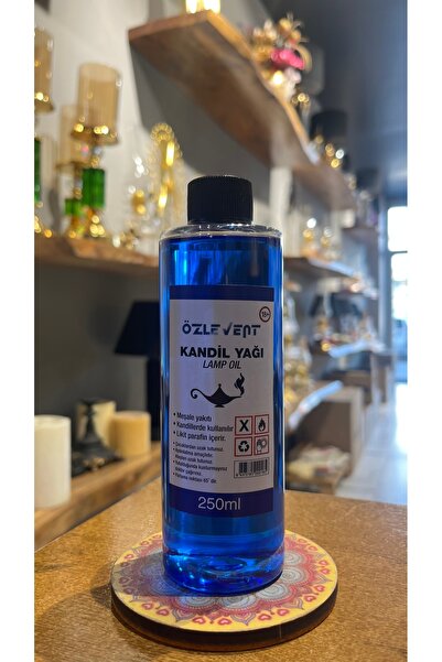 ÖZLEVENT 250 ml Kandil - Gaz Lambası Yağı Mavi