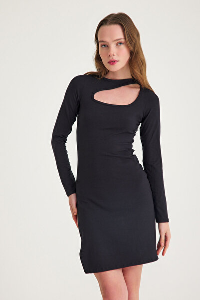 Moda Hour Mh Drop Collar Dress