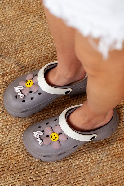 ShoesBag Ποιοτικές παντόφλες σταυρού με ψηλή σόλα, παντόφλες γιατρού, παντόφλες νοσοκόμας, παντόφλες γιατρού με μοτίβο λουλουδιών