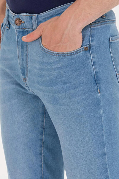 lumberjack ERKEK REGULAR FİT DENİM PANTOLON 571656 ML JASPER URB1066  4FX AÇIK MAVİ