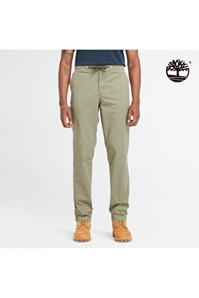 Timberland Men's Stretch Twill Jogger Pants Green
