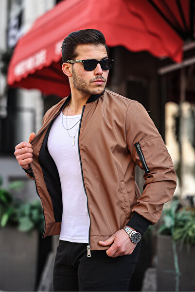 Rompasso سترة Modonwear مقاومة للماء والرياح باللون البني العادي وسترة ومعطف ...