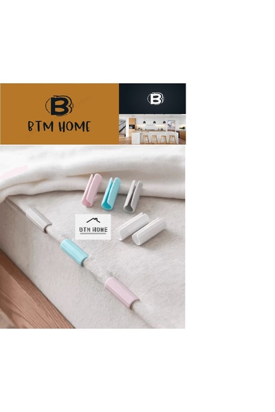 btm home 6 bucăți cleme de fixare anti-alunecare pentru pilote, cearșafuri și...