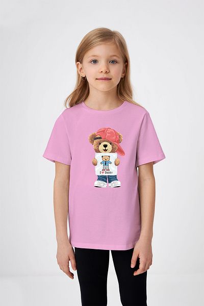 ADABEBEK I Love Daddy Hated Teddy Bear T-shirt με στάμπα