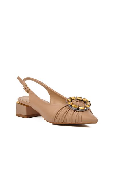 AYAKMOD 697013 Beige Women's Evening Dress Shoes