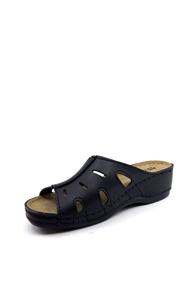 ARYAN 09-951 Μαύρες γυναικείες καλοκαιρινές παντόφλες