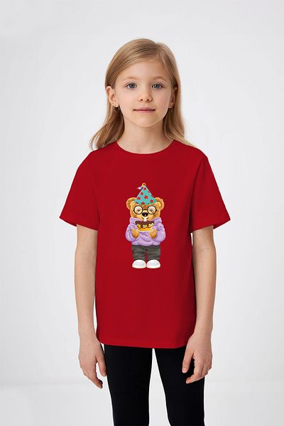 ADABEBEK Tricou fetiță cu pălărie pentru ziua de naștere