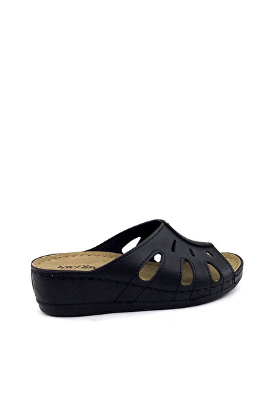 ARYAN 09-951 Μαύρες γυναικείες καλοκαιρινές παντόφλες